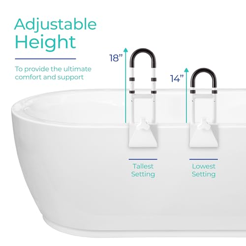 Modern Innovations 4 / 2 Count Pack of 2 / White Bath & Shower Grab Bars