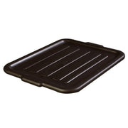 Carlisle Comfort Curve Universal Bus Box lid – 20"L x 15"W x 3/4"H, contoured, snap-on, dishwasher safe, polypropylene, black, NSF, 4401203