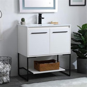 Elegant Decor 30" - Single / White / Modern Bathroom Vanities