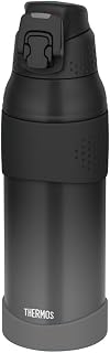 Thermos FJR-1001 BK-G Vacuum Insulated Sports Bottle, 0.3 gal (1 L), Black Gradient, For Cold Retention