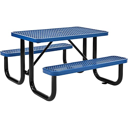 Global Industrial Blue / 48" L x 62" W x 29.5" H / Industrial Picnic Tables
