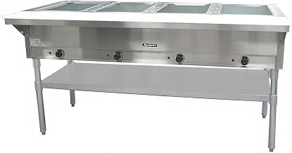 Adcraft 4 Bay Steam Table, in Stainless Steel