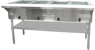 Adcraft 4 Bay Steam Table, in Stainless Steel
