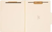 SMEAD Classification File Folder, 2" Expansion, 2/5-Cut Tab, Letter Size, 10 per Box (1 Divider, Manila) (Pack of 5)