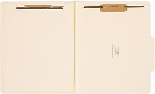 SMEAD Classification File Folder, 2" Expansion, 2/5-Cut Tab, Letter Size, 10 per Box (1 Divider, Manila) (Pack of 5)