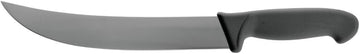 HUBERT Curved Cimeter Knife Stainless Steel with Black Polypropylene Handle - 10" L Blade