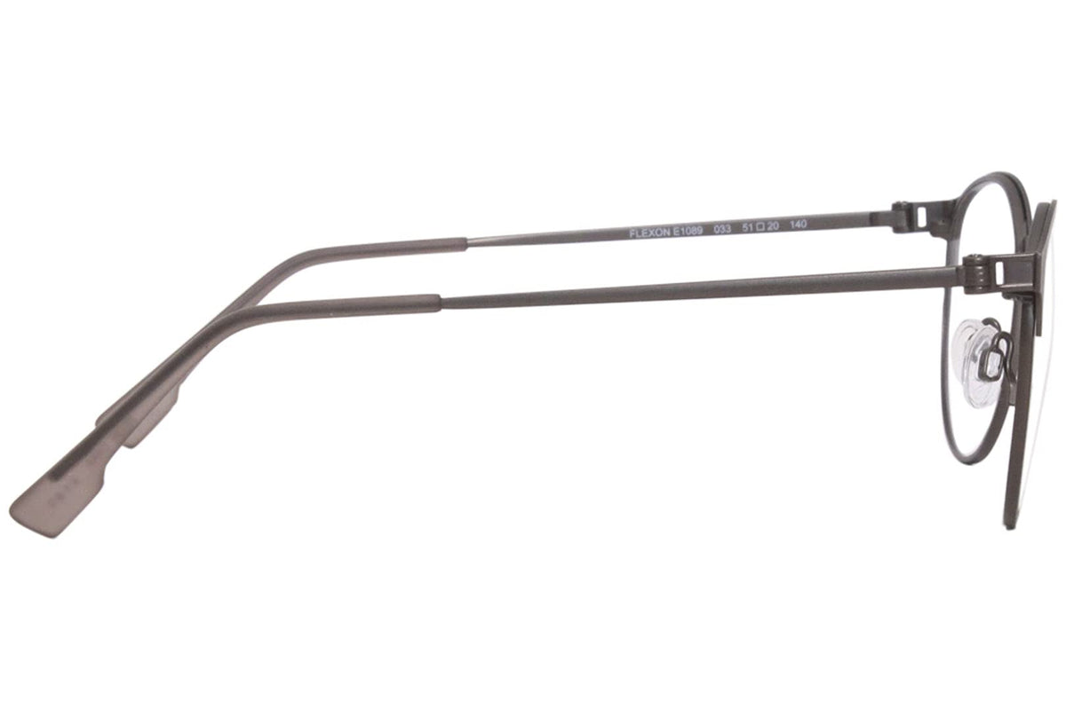 Eyeglasses E 1089 033 Gunmetal by Flexon – Lens-51 Bridge-20 Temple-140, Metal, Gunmetal, Model E1089
