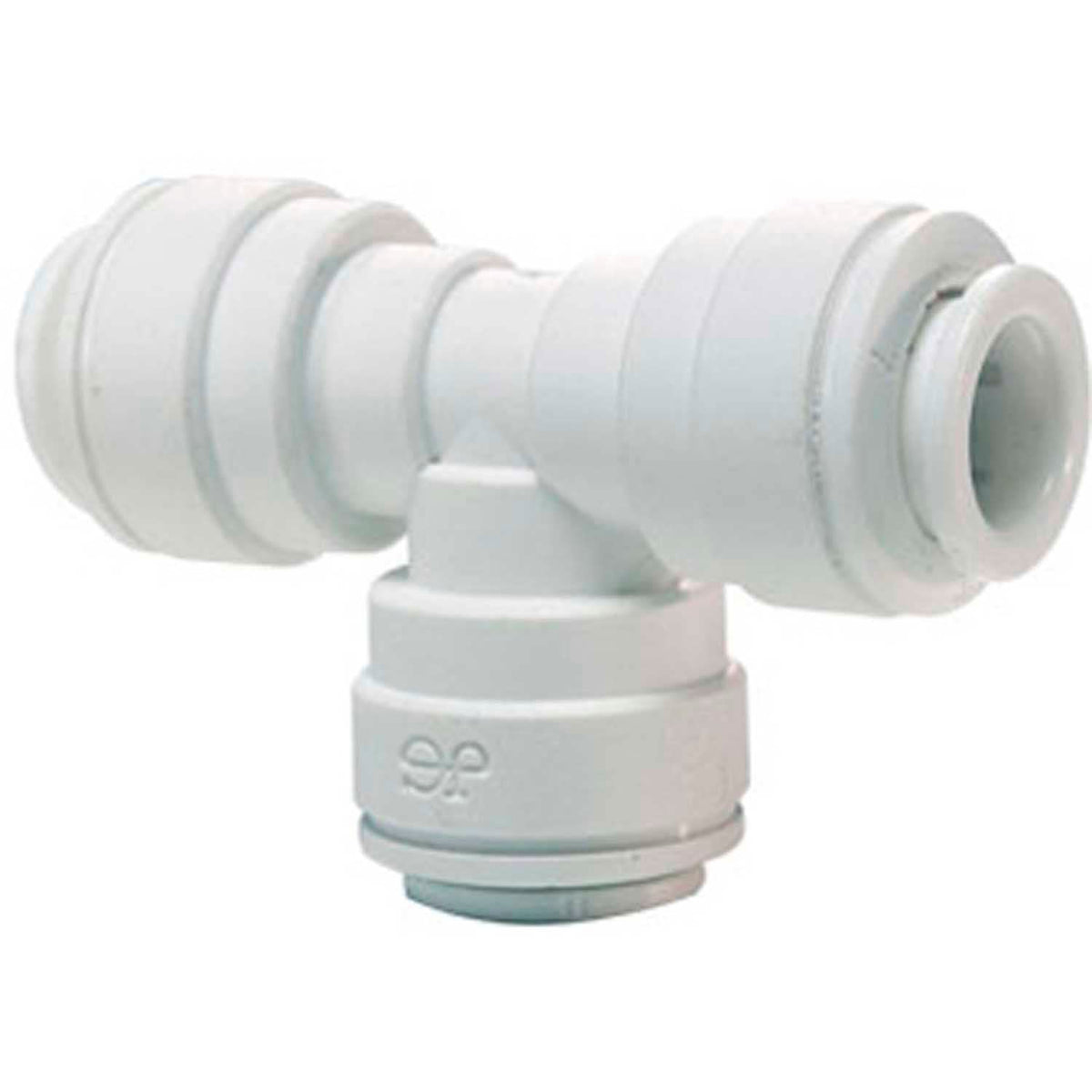 Push-to-connect union tees by John Guest – 3/8 Inch, Polypropylene, White, Model PP0212W
