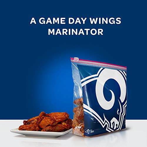 Ziploc Los Angeles Rams / 20 Count (Pack of 1) / 1.0 gallons Food Storage Bags