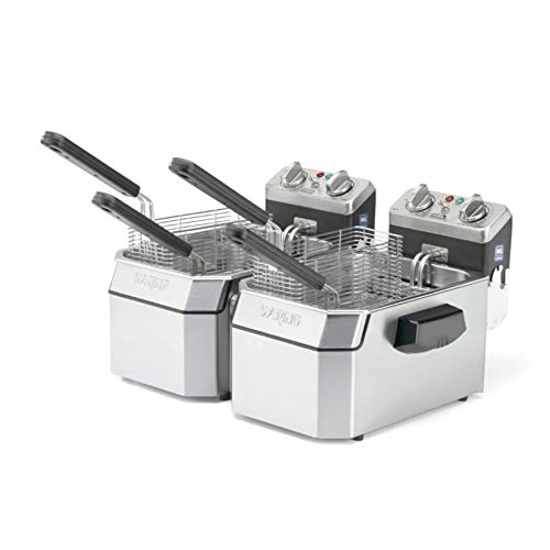 Waring 10 lb. / Double Electric Deep Fryer | 17 Pound | 240V / 1 Commercial Deep Fryers