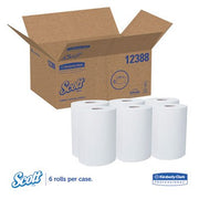 KIM12388 - Slimroll Hard Roll Towels by Kimberly-Clark – 6 Rolls (840 Sheets each), Paper, White, Pack of 6