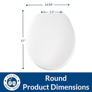 Bemis Round (Pack of 2) / American / White Toilet Seats