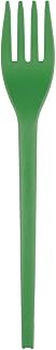 Vegware Compostable CPLA Green Plastic Forks, Case of 1000, Disposable, Veridian Renewable Material Made from Plants, Sturdy and Strong, Hot or Cold Applications