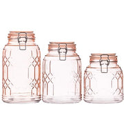 10 Strawberry Street Blush / 3 Piece Set / 44.0 fluid_ounces Food Jars & Canisters