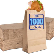 Stock Your Home 1000 / 6 Lb / Brown Food Storage Bags