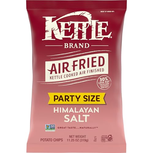 Kettle Brand Air Fried Himalayan Salt / 11.25 Ounce (Pack of 9) / 9 Potato