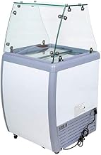 OMCAN 44590 26-INCH ICE CREAM DIPPING FREEZER WITH FLAT SNEEZE GUARD