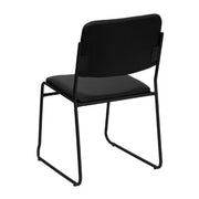 Flash Furniture Black Vinyl/Black Frame / Set of 5 / Contemporary (Pack of 5) Stacking Chairs