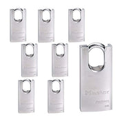 Master Lock 8 Pack / Chrome / Modern Keyed Padlocks