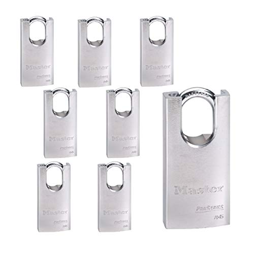 Master Lock 8 Pack / Chrome / Modern Keyed Padlocks