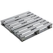 36"L x 36"W Galvanized Steel Pallet by Global Industrial – Gray, Model BYQ442881
