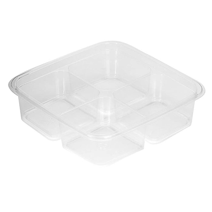 Fabri-Kal 9509509 Shallow 6" 4-Compartment Container - 300 / CS