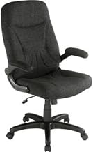 Global Industrial Executive Chair with Arms, Mid Back, Fabric, Black