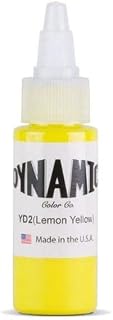 Dynamic Tattoo Ink Color Lemon Yellow 1oz