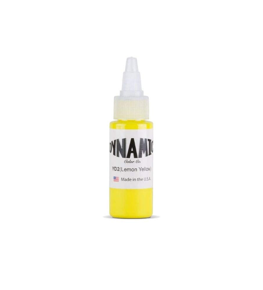 Dynamic Tattoo Ink Color Lemon Yellow 1oz by Dynamic Color Co – 1 fl oz, One Color, Model EPAPI361875169154