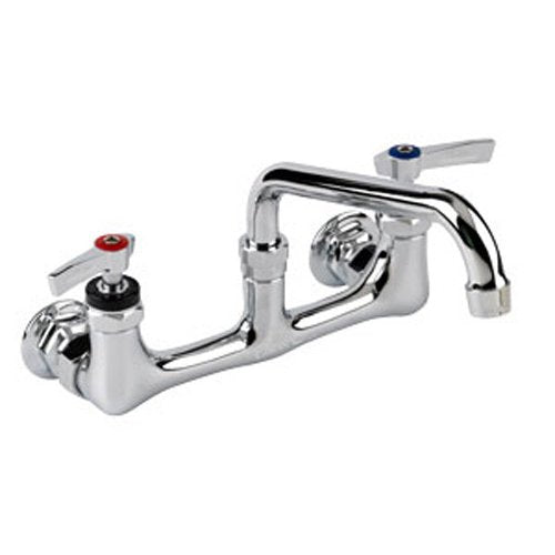 8 in Heavy Duty Wall Mount Faucet w/ 10 in Spout by Encore – Chrome, Model KL54-8010-SE1Z
