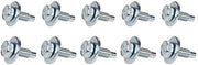 Allstar Performance ALL16552 0.75 in. Body Bolt Clips, Silver - Pack of 10