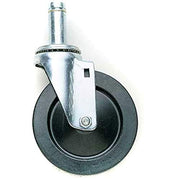 5" H Rubber Caster-Black by METRO – Rubber, Zinc Plated, Model 5M-NB
