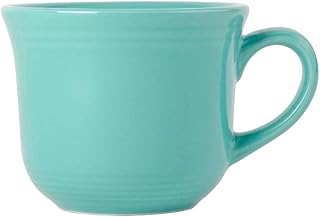 Tuxton Concentrix Island Blue Solid Color 8-Ounce Round Cup, Case of 24, Blue/Turquoise; Scratch Resistant; Chip Resistant; Lead & Cadmium Free; Dishwasher, Microwave, Oven Safe