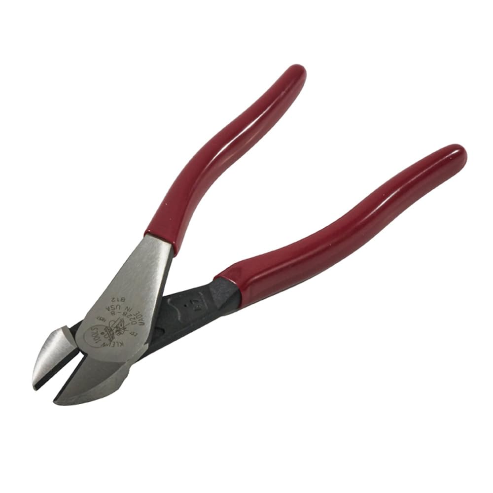 Pliers, Diagonal Cutting Pliers with Short Jaw and Beveled Knives, High-Leverage Color-Coded Wire Cutters, 8-Inch 8-Inch Tool Set by KLEIN TOOLS – 8-Inch, Alloy Steel, Model D228-8