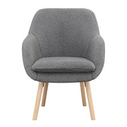 Convenience Concepts Sherpa Gray / Chair / (L) 25.25 in. x (W) 26.75 in. x (H) 33.5 in. Chairs