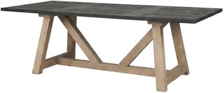 Starlight Canyon Home Brown Rectangular Solid Wood Dining Table with Two-Tone Finish, Spacious 96-Inch Length, Durable Construction, Perfect for Modern Dining Rooms