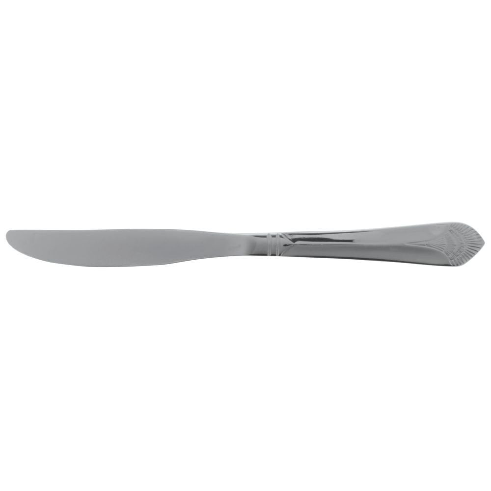 Dinner Knife Metropolis Pattern 18/0 Stainless Steel 12 Per Case by HUBERT – Stainless Steel, Silver, Model MET-9