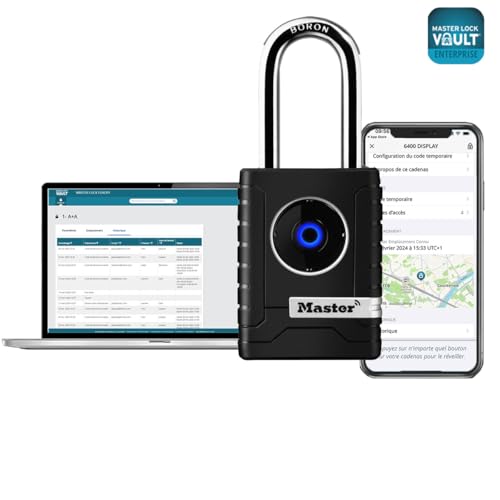 Master Lock NEW - Bluetooth Outdoor / Black / 1 Keyed Padlocks