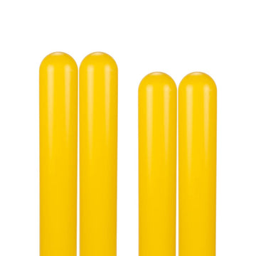 d 7" x 60" 4-Pack Round Top Bollard Cover (Yellow no Tape) by Innoplast – 4-Pack, Yellow no tape, Pack of 4, Model BCRT760YN-4