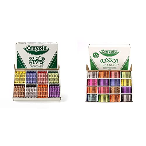 Crayola Crayons + Classpack, 800 Ct / Blue,Blue Violet,Green,Orange,Violet,White / 1 Crayons