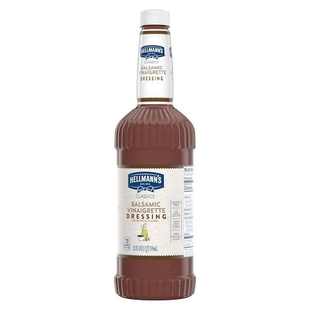 Hellmanns Balsamic Vinaigrette Dressing by HELLMANN'S – 32 ounces, Pack of 6
