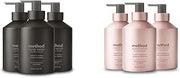Method Gel Hand Soap, Vetiver + Amber, Reusable Black Aluminum Bottle, Biodegradable Formula, 12 oz & Gel Hand Soap, Vanilla + Raspberry, Reusable Pink Aluminum Bottle, Biodegradable Formula, 12 oz