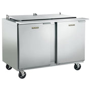 Dealer's Choice Compact Prep Table Refrigerator with low-profile flat lid by Traulsen – White, Model UST4818-LL-SB