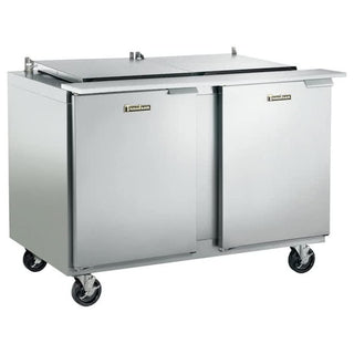 Dealer's Choice Compact Prep Table Refrigerator with low-profile flat lid by Traulsen – White, Model UST4818-LL-SB