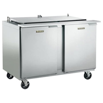 Dealer's Choice Compact Prep Table Refrigerator with low-profile flat lid by Traulsen – White, Model UST4818-LL-SB