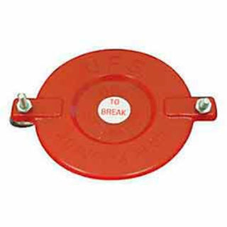 Fire Hose Breakable Cap, 2-1/2", Plastic by Moon American – 1"L x 1"W x 3"H, Plastic, Red, Model 670-25
