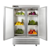 Traulsen (2) Solid Doors, Right Hinged / Silver / 45.88 cubic_feet Refrigerators