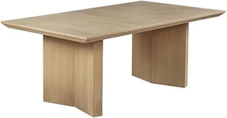 Light Brown Oak Wood Dining Set (Table Only)