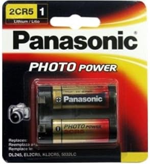 Panasonic 2CR5 6 Volt Lithium Battery (245, DL245, EL2CR5)