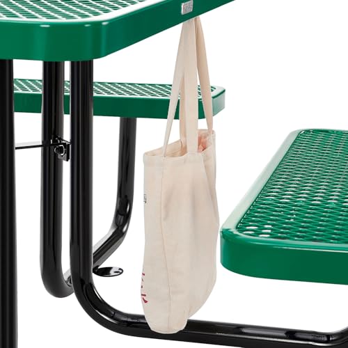 Global Industrial Green / 81D x 81W x 29.5H in / Industrial Picnic Tables